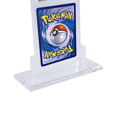 China Handmade Custom Acrylic Stand Rack Display For PSA Rated Pokemon Cards And Sports for sale