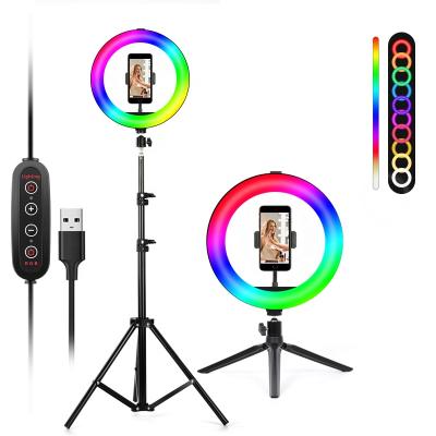 China PORTABLE custom halo led daytime makeup tiktok ring working light for sale