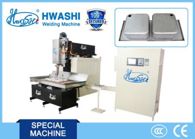 China Hwashi van het de Naadroestvrije staal van de Één jaargarantie 9.5V AC Automatische CNC het Lassenmachine voor de Gootsteen van Hotel/Restaurant Te koop