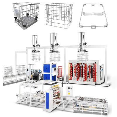 China Hwashi IBC Tank Bottom Frame Welding Machine IBC Cage Automatic Welding Machine for sale