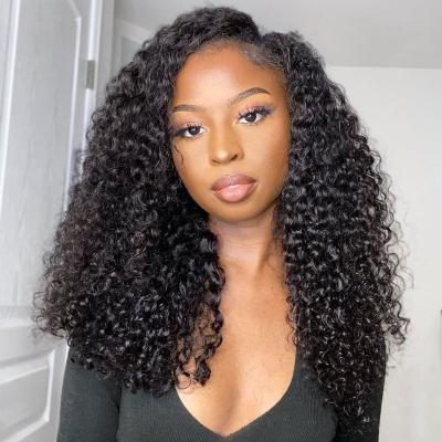 China Wholesale 13x6 HD Lace Front Wigs For Black Women 360 Full Lace Human Virgin Wig Deep Curly Transparent Swiss Frontal Wig Sellers 100% Human for sale