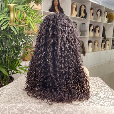 China 2021 USA Hot Sale Brown Hd Natural Transparent Lace Front Wig Hairline 13x4 Hairline 13x4 Deep Curly Wig With Baby Hair 100% Remy Hair for sale