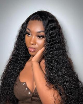 China Smooth Gently Shedding Deep Barely 2021 Hot Selling Grade 12A Virgin Indian Hair HD Lace Frontal Wigs For Black Woman for sale