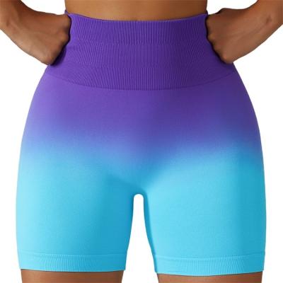 China Skinny Biker Shorts MOQ 2 Pieces Retail Sport Seamless High Waist Elastic Hip Lift Fitness Yoga Leggings for Women for sale