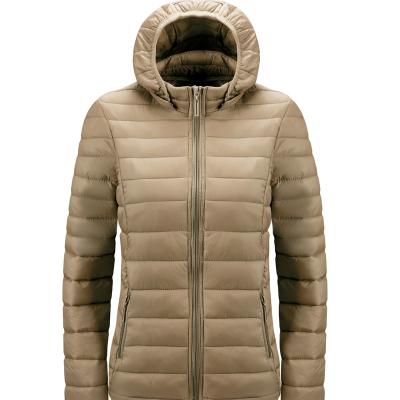 China Fashiinable 100% Polyester Women's Jacket Winter Windproof Down Coat Fabric Quilted Jacket For Women for sale