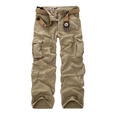 China Fashion QUICK DRY custom logo men's cargo pants with full pocket side 100% cotton work cargo pants sell workwear mens cargo pants for sale