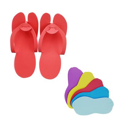 China Hotel Hot Selling Custom Logo Disposable Pedicure Eva Hotel Slipper For Nail Beauty Salon Spa Slippers for sale