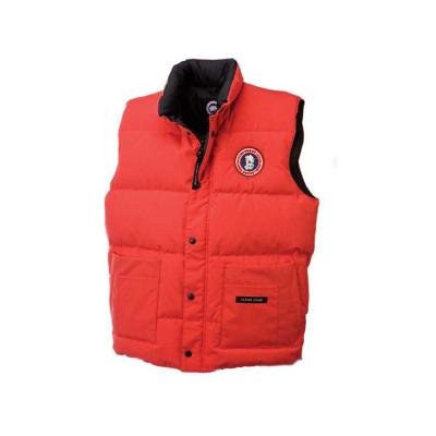 China 2021 New Fashionable Men's Warm Fleece Viable Striping Sleeveless Vest Goose Jacket Winter Waistcoat for sale