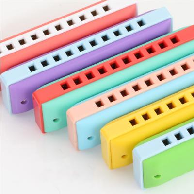 China Resin OEM Accepted ABS Toy 10 Hole Kids Harmonica Promotion Gifts Souvenir for sale