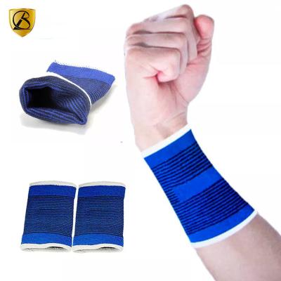 China Nylon & Copper Blue Elastic Cotton Brace Factory Price Sports Wrist Support Sleeve Protector for sale