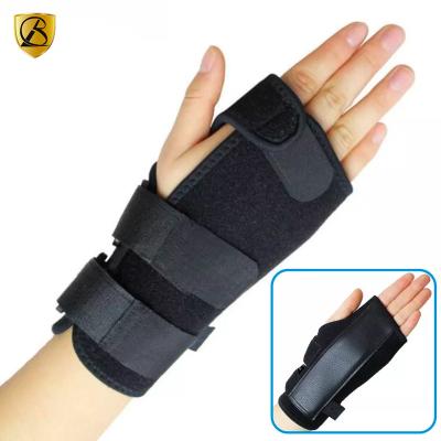 China Adjustable Copper Brace Adjust Wrist Support Brace Carpal Tunnel Stretch Sprain Brace Steel Splint Wrap for sale