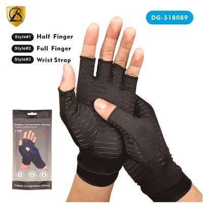 China Brace Copper Infused Copper Infused Compression Copper Glove For Arthritis Support Daily Copper Glove For Carpal Tunnel for sale