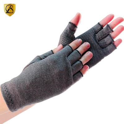 China Anti-slip Compression Copper Brace Handle Compression Arthritis Glove For Hand Pain Relief for sale