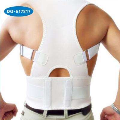 China Comfortable White Magnetic Posture Correction Belt for Posture Support, Humpback Correction for sale