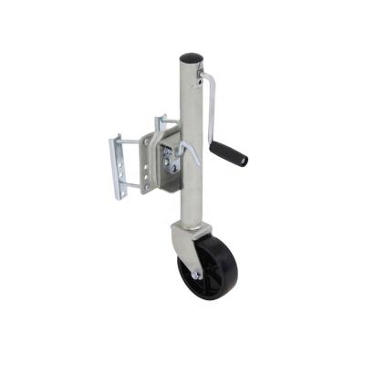 China Sidewind Zinc Finish 1000lbs Sidewind Jockey Wheel Bolt On Swivel Trailer Jack With 6