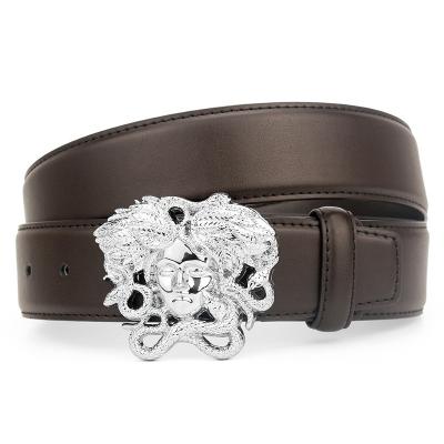 China Fanshion Brand New Vers Designer High Quality Luxury Leather Belt Med Head Men's and Women's Belts for sale