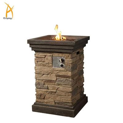 China Stored Outdoor Fire Pits Column Propane Garden Fire Pit for sale