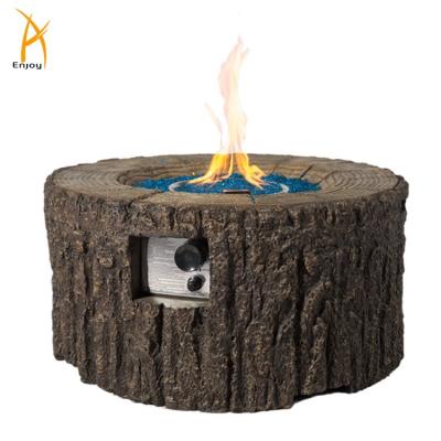 China Garden Fire Pit Table Wooden Look Patio Stocked Heating Decoration for sale