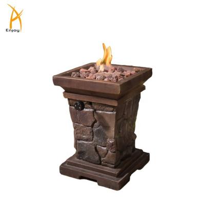 China Gas Propane Fir Pit Table Column Commercial Fire Stocked Table for sale