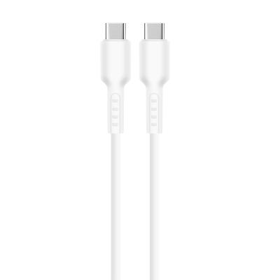 China 1m / 2m Black / White Silicone Charging Cable 480Mbps Customizable for sale