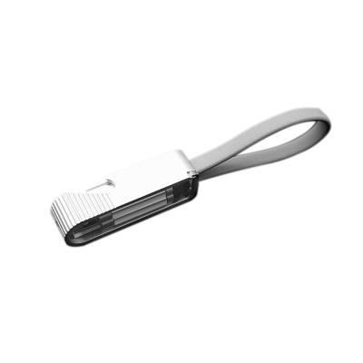 China Corkscrew TPE Multi Function Charging Cable White USB Phone Charging Cable for sale