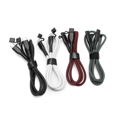 China Customized Braided Charging Cable With Protective Cap Type C To Type C Cable 1M for sale