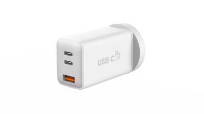 Chine 3 ports de charge rapide chargeur murale 65W USB C Adaptateur chargeur murale USB A à vendre