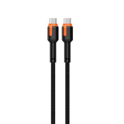 China CC60W / CL27W Black 3A Braided Charging Cable 1M / 2M Customized For Mobile Phone for sale