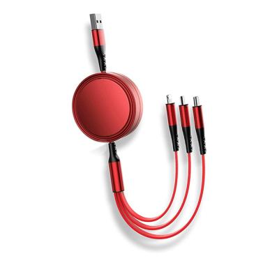 China 480Mbps Multi Function Charging Cable 5V2A / 5V3A 3 In 1 Fast Charging Cable for sale