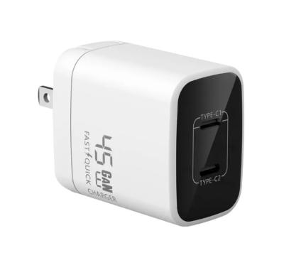 中国 PD25W GaN Charger Smart 2-Port USB C Fast Charging Adapter with 18W+25W 販売のため