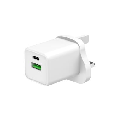 중국 30W USB C USB A GaN 고속 충전 알루미늄 합금 USB 타입 C 여행 어댑터 판매용