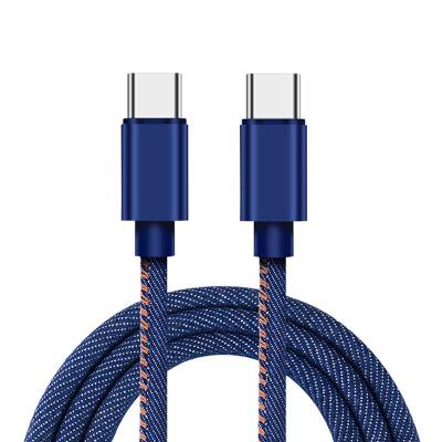 China Braided Aluminum Connector 20W 60W Charge and Data Transfer Cable for USBC-C/C-C Charging for sale