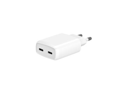 China Enchufe de la UE USB A y USB C Carga rápida Cargador de pared USB GaN QC Adaptador de cargador de pared USB A en venta