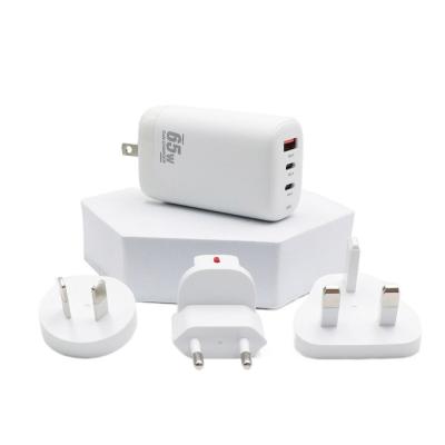 Chine 2025 LX-Marque 65W triple Ports de charge rapide chargeur murale double type C et simple uSB A Bloc de chargeur pour tablettes Téléphones à vendre