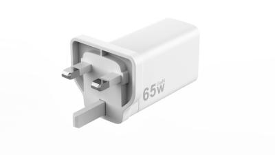 China 2025 LX Brand UK Plug small size GaN Fast Charging Block 65W triple-Port  USB  Wall  Adapter for sale