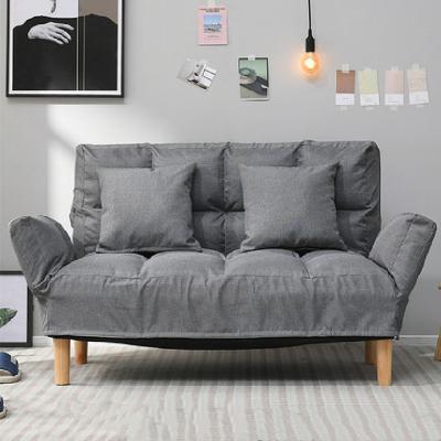 China Wholesale Adjustable Cheap Wood Folding (Height) Fabric Living Room Canvas Sofa for sale