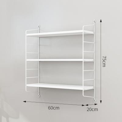 China Modern Industrial Metal Wall Floating Book Shelves (Height) Adjustable Wall Storage Shelf and Wood Adjustable Wall Shelves for sale