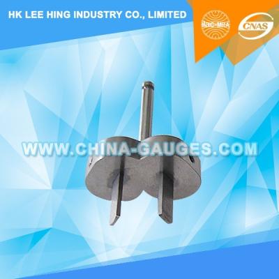 China AS/NZS 3112 Figure 3.7 Device for Checking The Resistance to Lateral Strain (Two-Pin Gauge) for sale