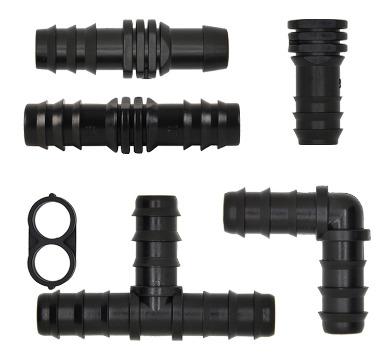 China Low Pressure Irrigation Elbow Barbed Connector Garden Drip Irrigation Agricultural Fittings for sale