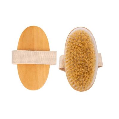 China All Natural Logo Boar Bristle Dry Skin Natural Custom Body Bamboo Bath Brush for sale