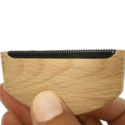 China Custom Comb Cashmere Sweater Wooden Comb Sticky Logo Wool Pilling Removing Cashmere Pet Hair Comb for sale