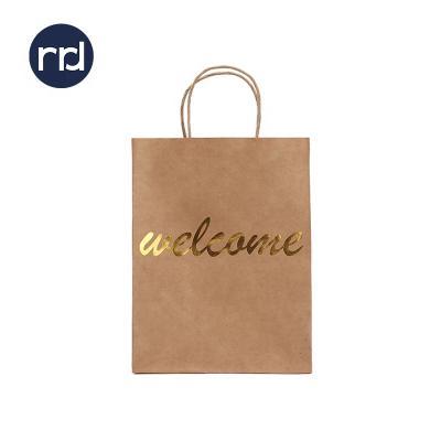 China Recyclable Wholesale Hot Sale Jewelry Packaging Paper RRD Luxury Gift Packaging Paper Bags For Shopping Bag With Handle for sale