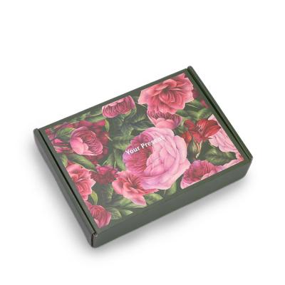 China RR Donnelley Logo Wholesale Enticing Price Black Recyclable Custom Announcement Box for sale