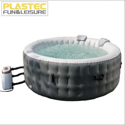 China 2022 New Arrivals 6 Person Customized Logo Color OEM ODM Factory Exported Portable Inflatable Whirlpool SPA Pool 195 x 195 x 68cm for sale