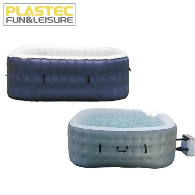 China Best Selling OEM LOGO Price Inflatable SPA Pool 165 x 165 x 68cm Factory Customized Home Heater Filter Bubble Massage Cheap Easy Installation for sale