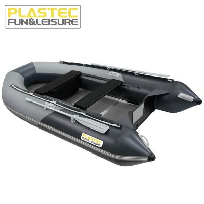 China 2022 Laminated PVC Factory Design 300cm New Inflatable Boat With Aluminum Floor Panel for sale