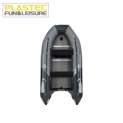 China PVC OEM Factory Customized Logo 3M Laminated Aluminum Floor Transom Embedded Inflatable Boat for sale