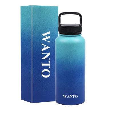 China PORTABLE Wan To Sports Stainless Steel Vacuum Flasks Climbing Thermos Brand for sale