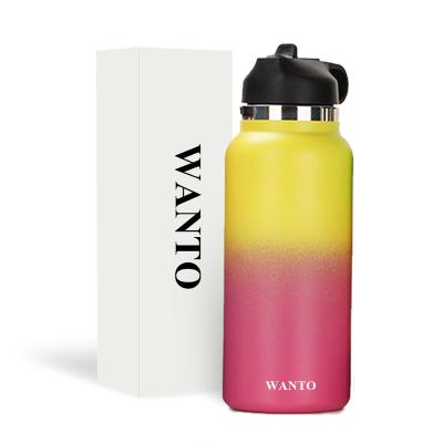 China PORTABLE Wan In Low MOQ Stainless Steel Double Wall Custom Vacuum Flask Insulated Termo Bottle for sale