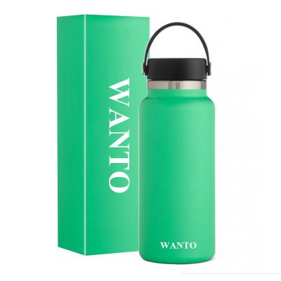 China PORTABLE Wan To Wholesale Insulated 304 Stainless Steel Vacuum Flasks Water Bottle With Custom Printed for sale